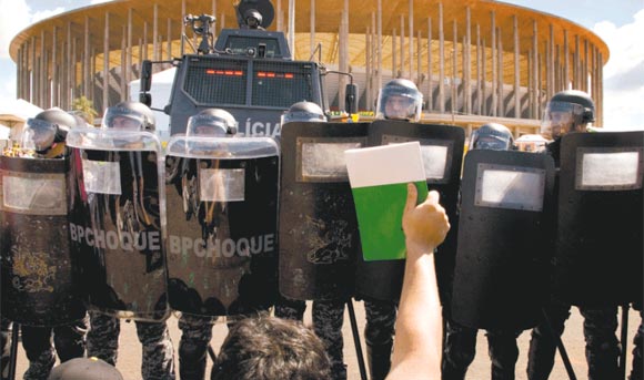 The scenes of violence are being provoked by the way in which the military police are intervening.