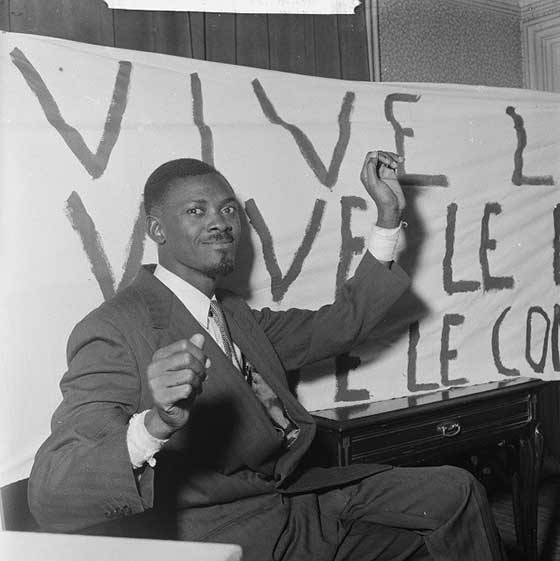 Lumumba a Bruxelles 1960 CC Wikimedia