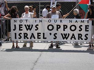Jews oppose israels war